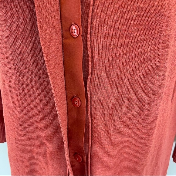 Coldwater Creek Women’s Orange Button Sweater S - Picture 2 of 6
